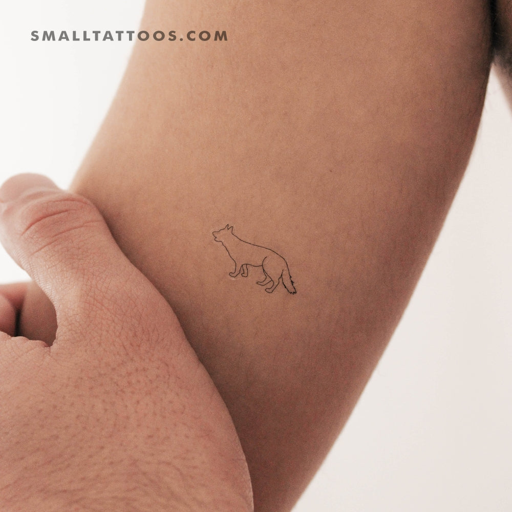 Tatuaje temporal de pastor alemán (juego de 3)