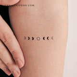 Moon Phases Temporary Tattoo (Set of 3)