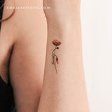 California Poppy By Lena Fedchenko Temporary Tattoo (Set of 3)