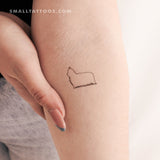 Yorkshire Terrier Temporary Tattoo (Set of 3)