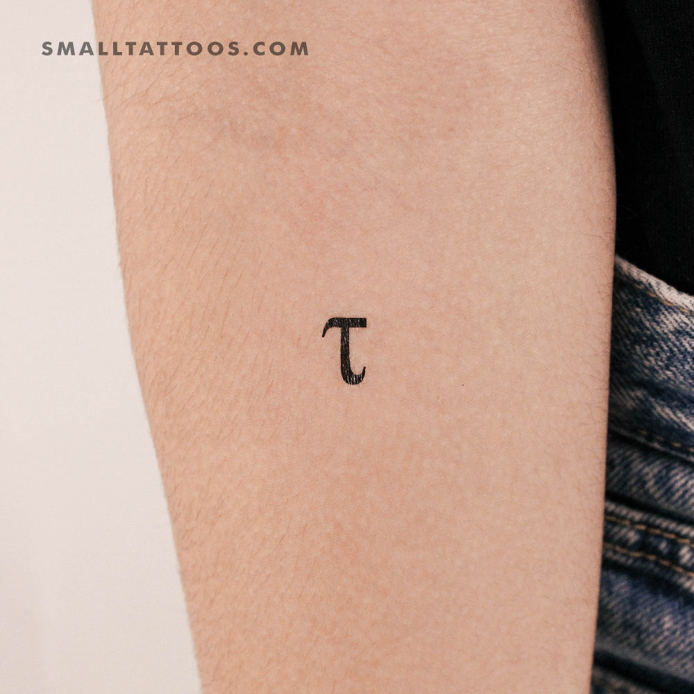 Tatuaje temporal Tau τ (juego de 3)