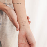 Oregon Map Outline Temporary Tattoo (Set of 3)