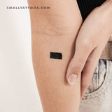 Kansas Map Temporary Tattoo (Set of 3)