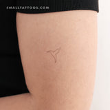 Minimalist Fine Line Hummingbird Temporary Tattoo (Set of 3)