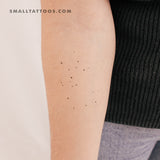 Minimalist Sagittarius Constellation Temporary Tattoo (Set of 3)