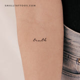 'Truth' Temporary Tattoo (Set of 3)