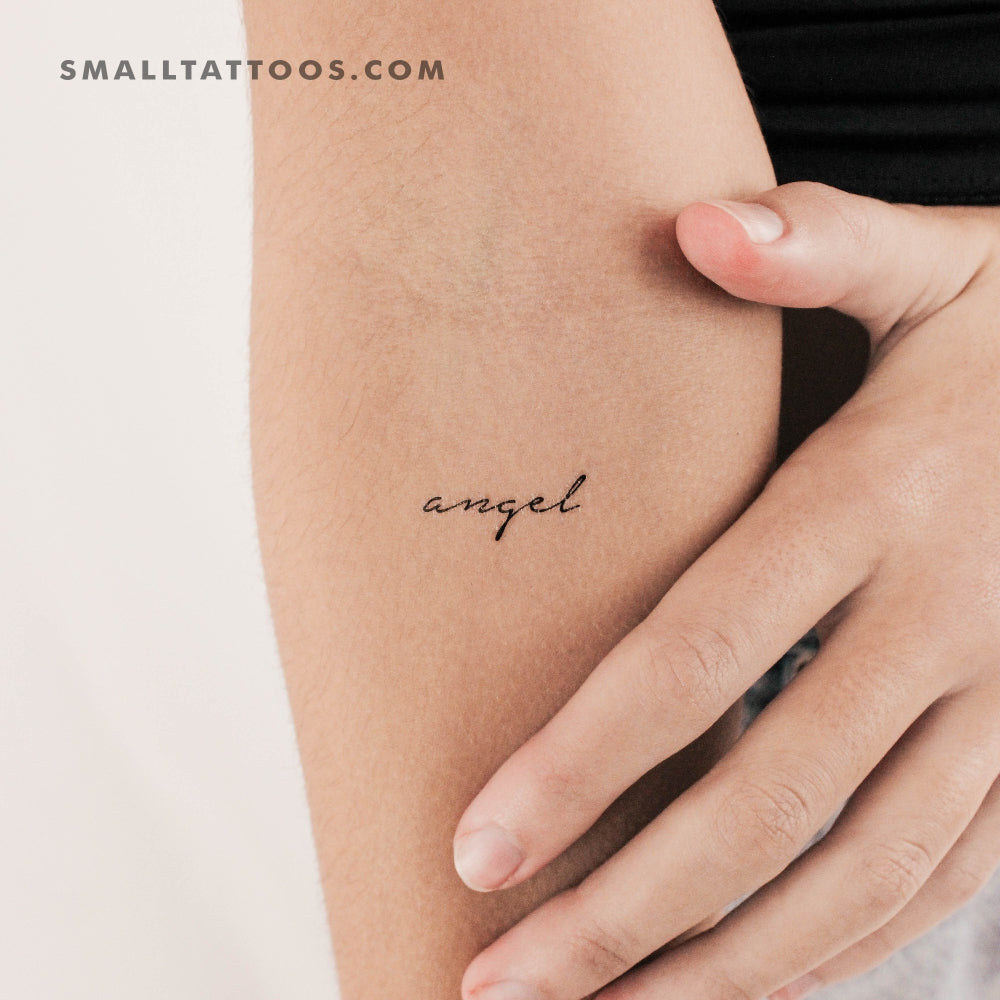 Tatuaje temporal de ángel (juego de 3)