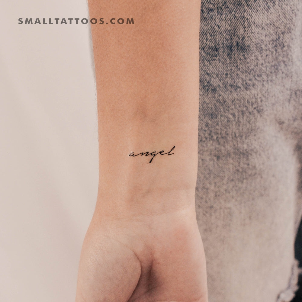 Tatuaje temporal de ángel (juego de 3)