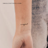 'Angel' Temporary Tattoo (Set of 3)