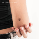 Minimalist Four Leaf Clover Temporary Tattoo (Set of 3)