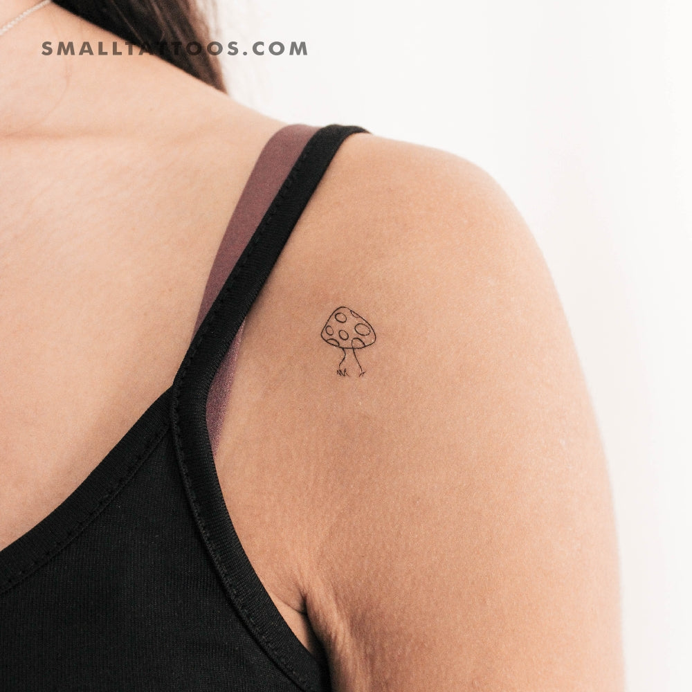 Tatuaje temporal de hongo (juego de 3)