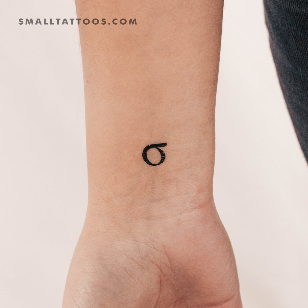Sigma σ Temporary Tattoo (Set of 3)