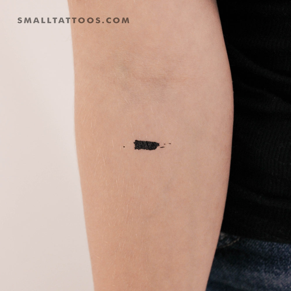 Puerto Rico Map Temporary Tattoo (Set of 3)