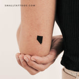 Nevada Map Temporary Tattoo (Set of 3)