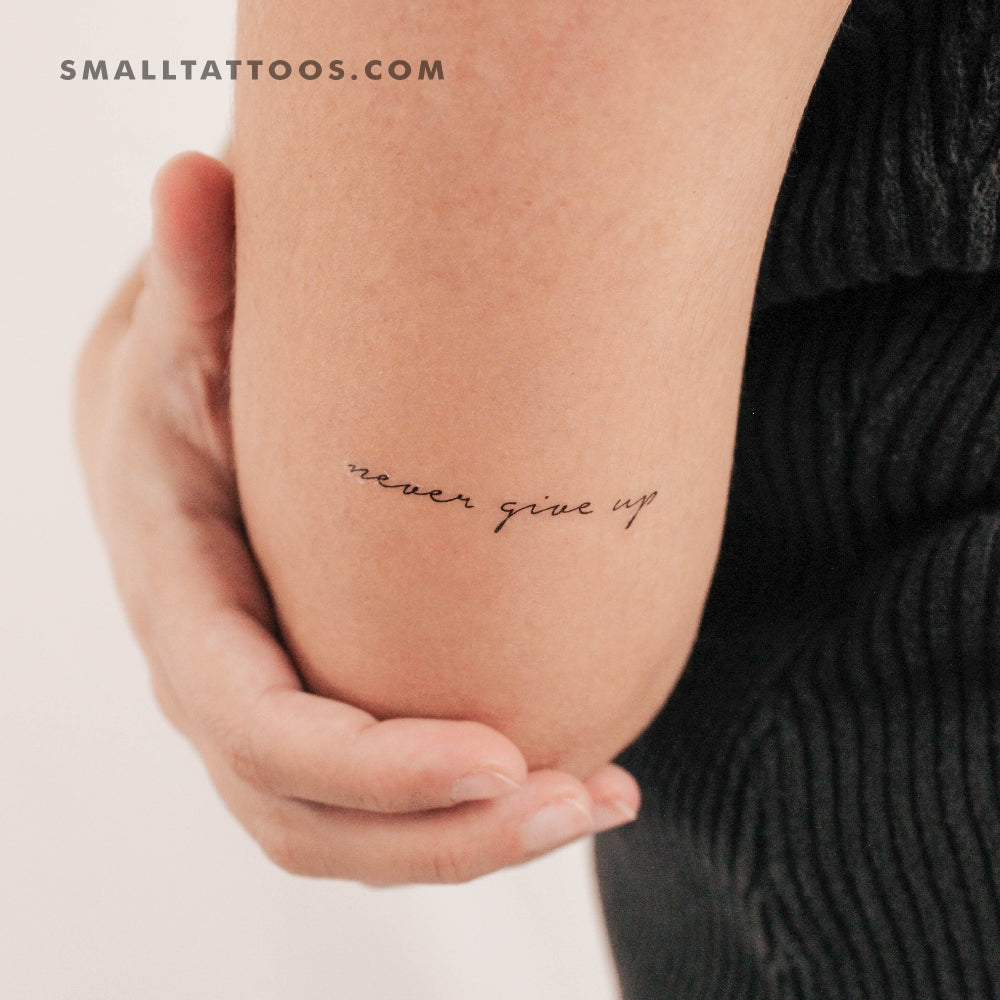 Embrace Resilience with Tattoos About Never Giving Up