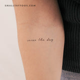 Seize The Day Temporary Tattoo (Set of 3)