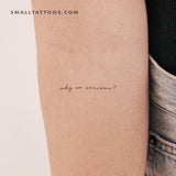 Why So Serious? Temporary Tattoo (Set of 3)