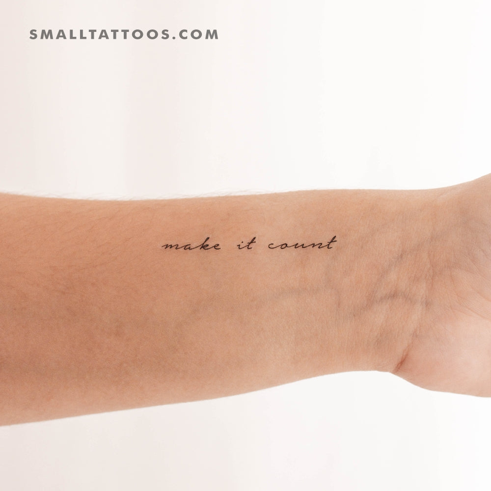 Make It Count Temporary Tattoo (Set of 3)