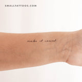 Make It Count Temporary Tattoo (Set of 3)