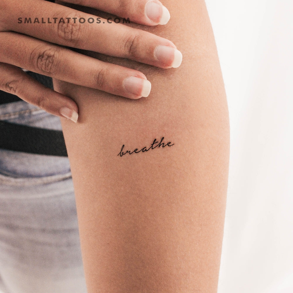Tatuaje temporal "Breathe" (juego de 3)