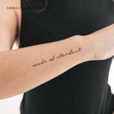 Made of Stardust Temporary Tattoo (Set of 3)
