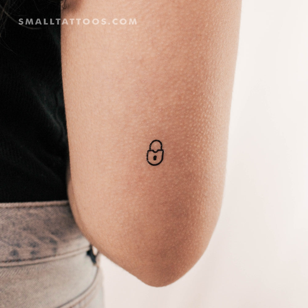 Padlock Temporary Tattoo (Set of 3)