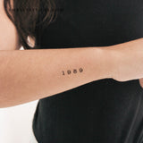 1989 Birth Year Temporary Tattoo (Set of 3)