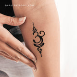 Sanskrit Symbol for Breathe Temporary Tattoo (Set of 3)