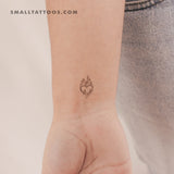 Flaming Heart Temporary Tattoo - Set of 3