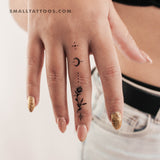 Finger Ornament Temporary Tattoo (Set of 3)