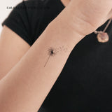 Small Blown Dandelion Temporary Tattoo (Set of 3)