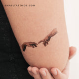 Creation of Adam Hands Temporary Tattoo (Set of 3)