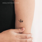 Panda Bear Temporary Tattoo (Set of 3)