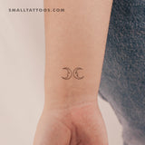 Two Moons Temporary Tattoo (Set of 3)