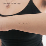 Uppercase Vis Ta Vie Temporary Tattoo (Set of 3)