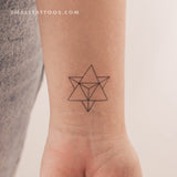 Merkaba Temporary Tattoo (Set of 3)