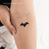 Bat Temporary Tattoo - Set of 3