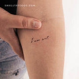 I Am Art Temporary Tattoo - Set of 3