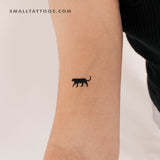 Small Black Panther Temporary Tattoo - Set of 3