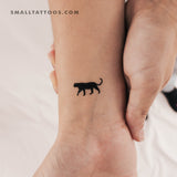 Small Black Panther Temporary Tattoo - Set of 3