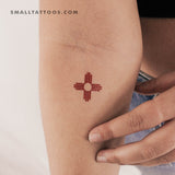 New Mexico Sun Temporary Tattoo (Set of 3)