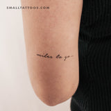 Miles To Go Temporary Tattoo (Set of 3)