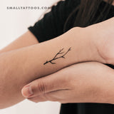 Leafless Branch Temporary Tattoo (Set of 3)