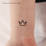 Small Crown Temporary Tattoo (Set of 3)