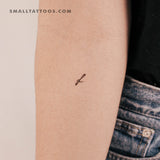 F Handwritten Letter Temporary Tattoo (Set of 3)