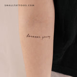 Forever Young Temporary Tattoo (Set of 3)