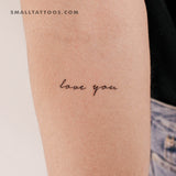 Love You Temporary Tattoo (Set of 3)