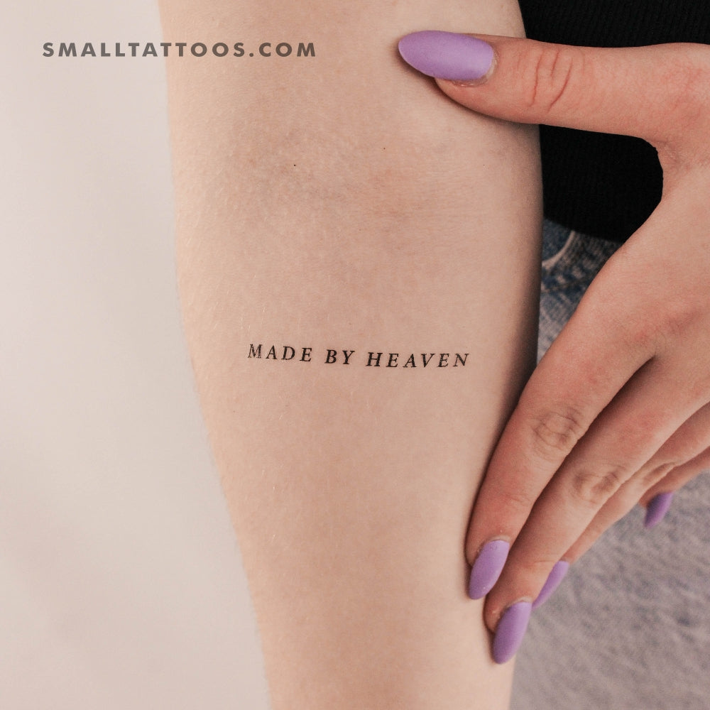 Made By Heaven Temporary Tattoo - Set of 3