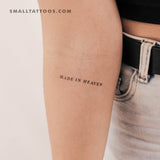 Made In Heaven Temporary Tattoo - Set of 3
