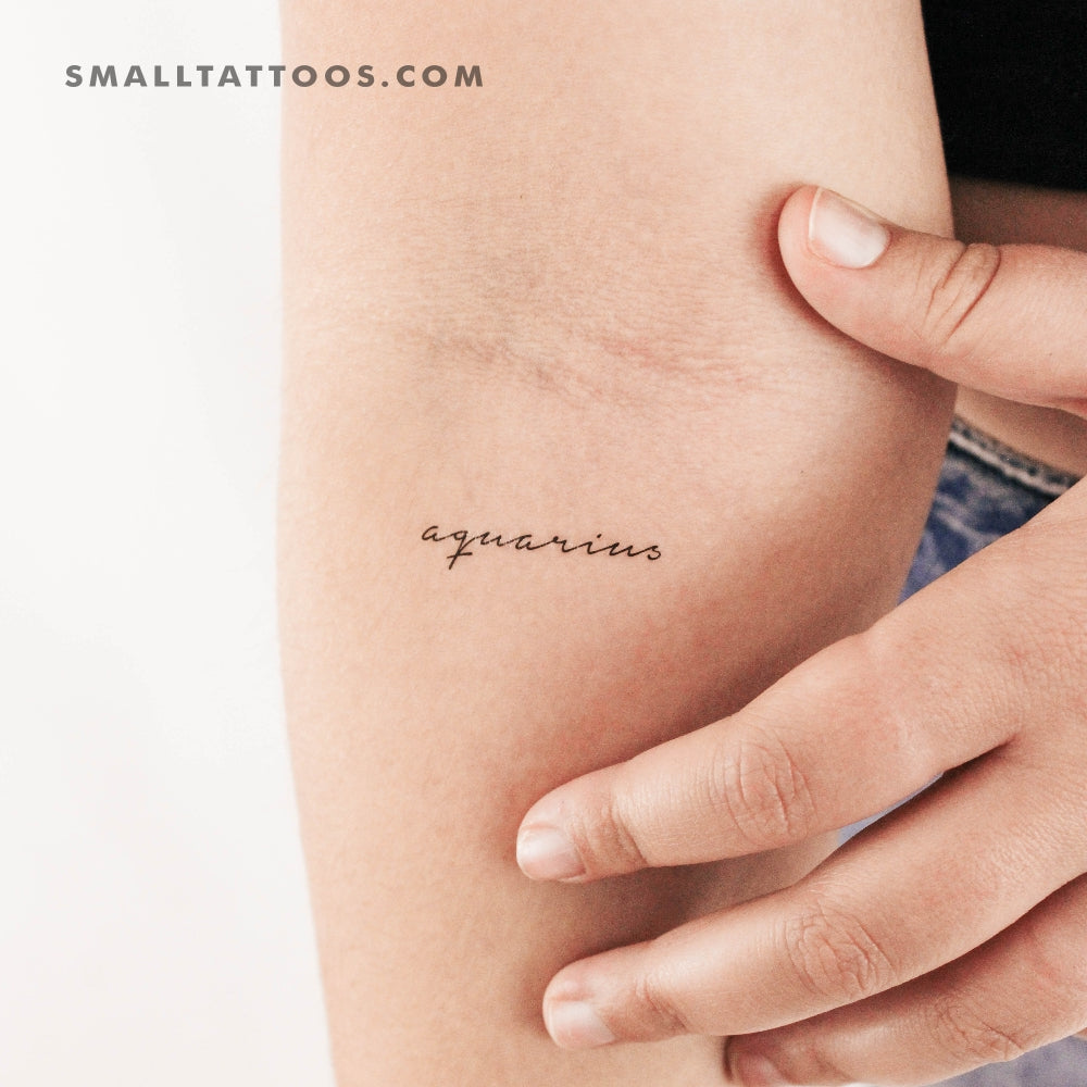 Aquarius Temporary Tattoo - Set of 3